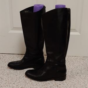 Cole Haan tall leather black boots